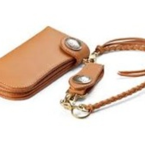 Leather chain wallet